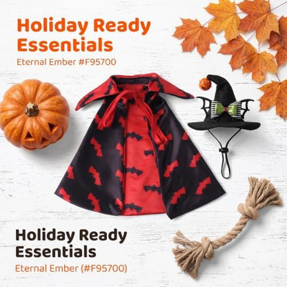 Halloween Pet Costume Set, Vampire Bat Cape with Witch Hat, Adjustable Pet Halloween Outfit for Small Medium Dogs Cats, Pet Cosplay Costume for Halloween Party Photo Props - Image 4
