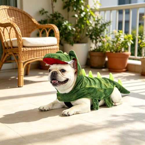 NACOCO Dog Halloween Costume Dog Crocodile Hoodies Pet Funny Christmas Cosplay Clothes Small to Large Dog Birthday Outfits(Crocodile,XS) - Image 4