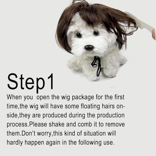 Cat Costume for cat only Mini cat bob Wig for Kitty or Porch Goose - Image 4