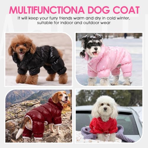 AOFITEE Dog Coat Waterproof Dog Jacket Fullbody Dogs Winter Coat Snowsuit - Image 6