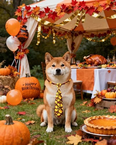 PET SHOW 10 Pack Thanksgiving Dog Ties Neckties for Medium Dogs - Image 7