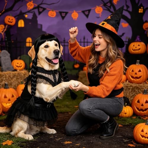3pcs Halloween Dog Costumes for Large Dogs Funny Set AN002-L - Image 5