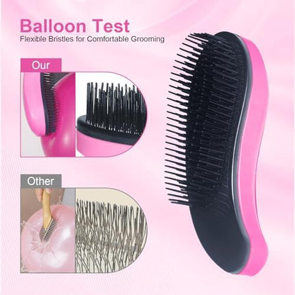 Small Dog Brush, Skin-friendly Soft Bristles (Pink) - Image 3