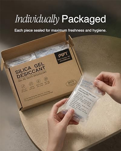 PiFi Pet Food Desiccant Bag for Automatic Cat Dog Feeder, 6-Pack