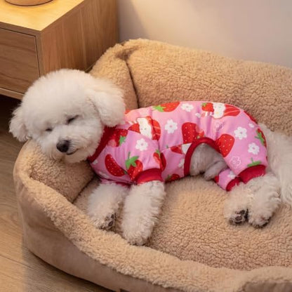 XPUDAC 4 Pieces Dog Pajamas Stretchy Dog Pjs Soft Cute Doggie Clothes for Small Medium Dogs Boy Girl Cats Pet Outfits, X-Small - Image 3
