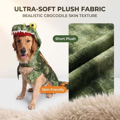 Large Dog Halloween Crocodile Dinosaur Costume Outfits Cosplay,L - Image 5