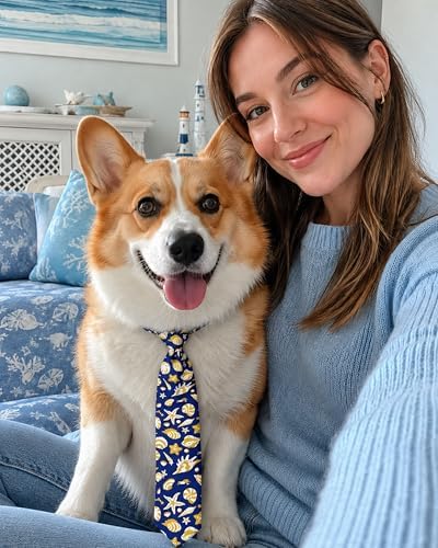 PET SHOW 10 Pack Ocean Animals Dog Ties Neckties for Medium Dogs - Image 4