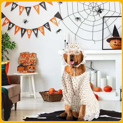 3 Pcs Old Lady Costume for Dog Grandmas Dogs Costume - Image 5