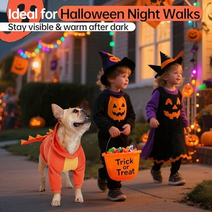 QBLEEV Dog Dinosaur Costume, Dog Halloween Costume with Hoodie - Image 5