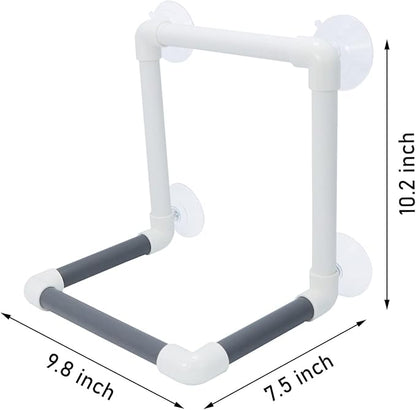 Bird Portable Suction Cup Shower Perch Parrot Window Wall Standing Platform for Cockatoo Conure Cockatiel African Grey