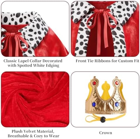 Dog Costume Dog Halloween Costumes Large Dog King Cloak Crown Set - Image 3