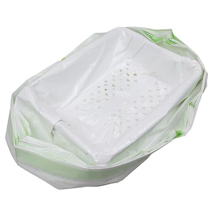 Mipcase 7pcs Cat Litter Filter Bags Design for Convenient Pet Waste Disposal White Litter Cleaning Supplies