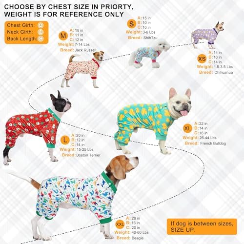 BEAUTYZOO Dog Pajamas Large Sized Dog, Summer Doggie Pajamas for Boy Girl, Soft Strechy Cotton Puppy Pjs Jammies Onesies for Men Women, Pet Jumpsuit Body Suit Cat Apparel Clothes, Yellow Duck XL - Image 3