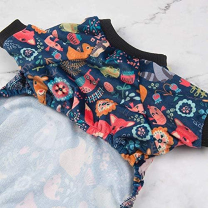 CuteBone Small Dogs Outfit Soft Puppy Onesies Pjs Dog Pajamas Pet Coat Cat Apparel Comfy Doggie Jumpsuit Bodysuit for All Seasons P75L - Image 2