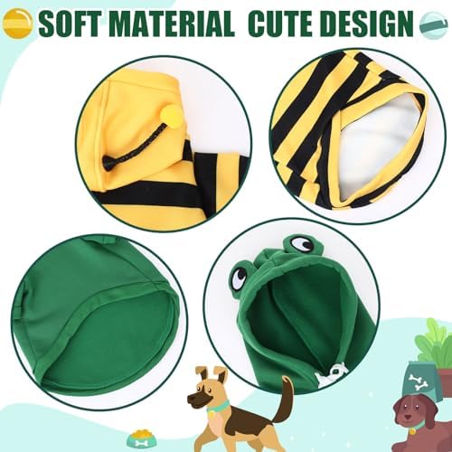 2 Pcs Halloween Costume Frog Bee Hoodie, S - Image 3