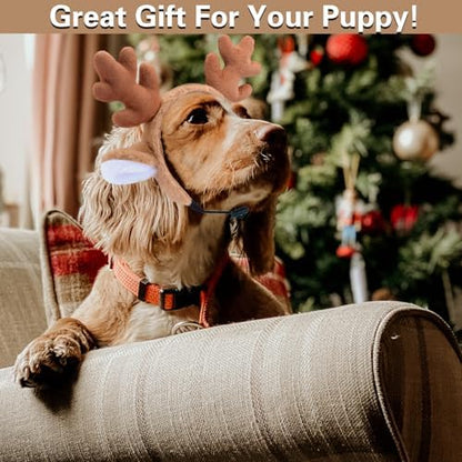 Beviliu 4pack Dog Reindeer Antlers Headband, Dog Christmas Antlers Costume - Image 3