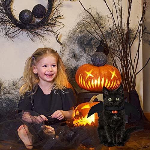 YUJUN Cat Halloween Costume Pets Bat Wing Kitten Party Supplie - Image 4