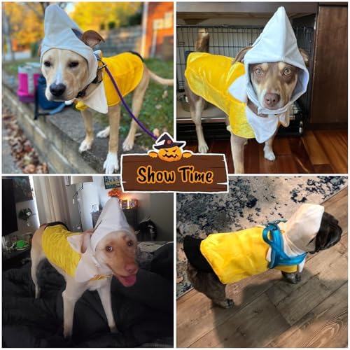 Banana Dog Costume - Funny Dog Halloween Costumes Cosplay Clothes Jumpsuit for Small Medium Large Dogs Puppy, Pet Costumes for Halloween Christmas Party Special Events Photo Props - Image 5