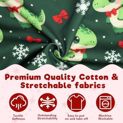 Christmas Dinosaur Dinosaur Dog Pajamas Large Size, Big Dog Onesie Clothes, Anti Shedding and Licking, Post Surgery Recovery Pet Pjs, Cotton Soft Material Stretchable Pet Pajamas U-COSP12XXL - Image 4
