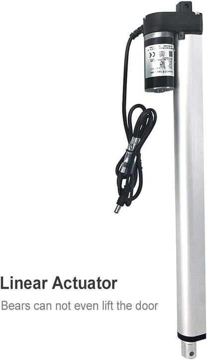 JVR Automatic Chicken Coop Smart Door Compatible with Alexa, Google Assistant, Home Assistant, Tuya - WiFi Electric Opener, Auto Sunrise/Sunset Dusk to Dawn Doors, Anti-Pinch Auto Reopen & Stop
