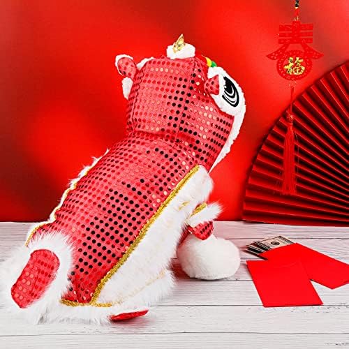 LEIFIDE Chinese New Year Dog Costume, Lunar Dog Outfit, 2X-Large, Red - Image 4