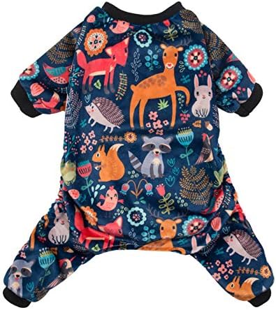 CuteBone Small Dogs Outfit Soft Puppy Onesies Pjs Dog Pajamas Pet Coat Cat Apparel Comfy Doggie Jumpsuit Bodysuit for All Seasons by CuteBone
