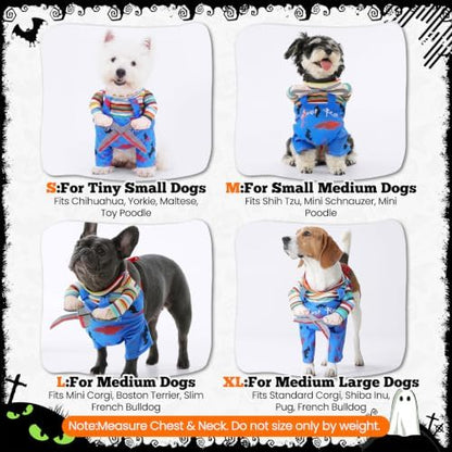 Allroaring Scissor Hand Themed Dog Cosplay Outfit, Puppy Halloween Costumes - Image 4