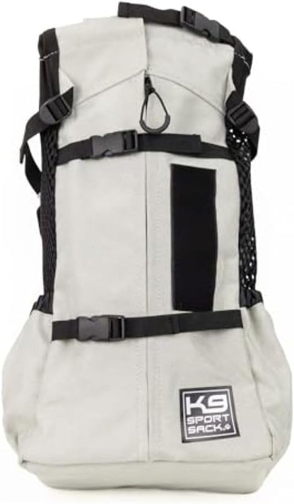 K9 Sport Sack Air 2 - Medium, Light Grey - Ideal for Dogs with 17-19” Back Length - Durable, Breathable Backpack-Style Carrier - Perfect for Walks, Short Hikes & Public Transportation