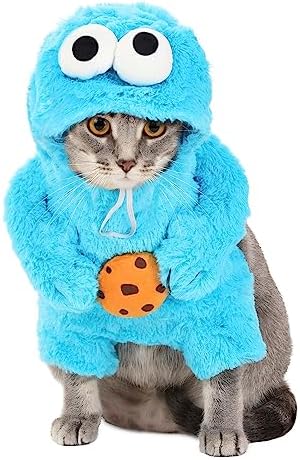 Pet Krewe Unleash The Parade X-Large Cookie Monster Dog Costume Sesame Street Pet Costumes - Perfect for Halloween, Christmas Holiday, Parties, Photoshoots, Gifts for Dog Lovers - Image 2