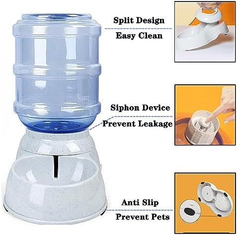 Automatic Dog Water Dispenser, 3 Gallon| 11L Gravity Automatic Pet Water Dispenser Station, Pet Waterer for Dogs and Cats, Large Capacity Water Feeder