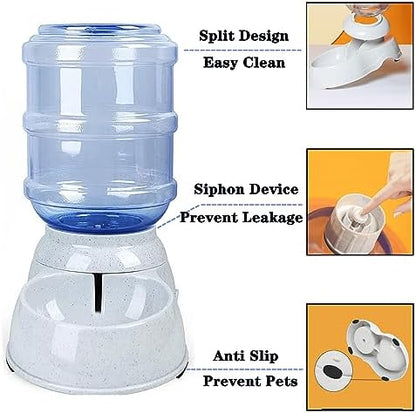 Automatic Dog Water Dispenser, 3 Gallon| 11L Gravity Automatic Pet Water Dispenser Station, Pet Waterer for Dogs and Cats, Large Capacity Water Feeder