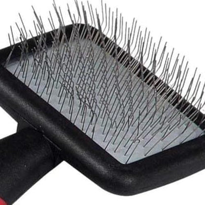 Ryan's Pet Supplies Paw Brothers Mini Pin Tiny Flat Slicker Brush for Dogs, Professional Grade, Stainless Steel Pins, Flexible Head, Comfort Grip, Mini Size, 4.75" x 2.25" x 1.5" - Image 5