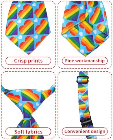 PET SHOW 10 Pack Pride Month Dog Ties Neckties XS for Small Dogs - Image 2