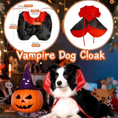 1 L Size Dog Halloween Costume - Vampire Cape for Large Dogs - Image 2