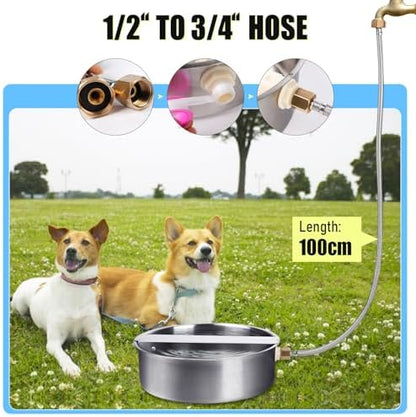 Automatic Dog Water Bowl Dispenser Large Breed| Auto Fill| High Capacity