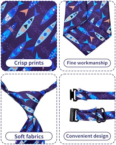 PET SHOW 10 Pack Ocean Animals Dog Ties Neckties for Medium Dogs - Image 2