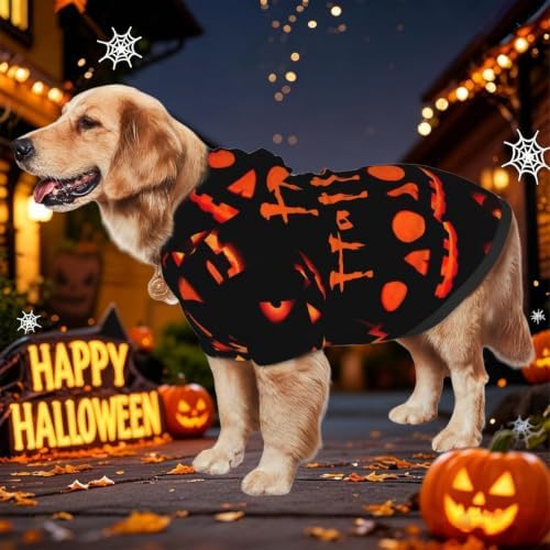 Halloween Ghost Dog Hoodie - Spooky Pet Cosplay Sweatshirt with Pocket, Comfortable Pullover Costume for Medium and Large Dogs - Image 5