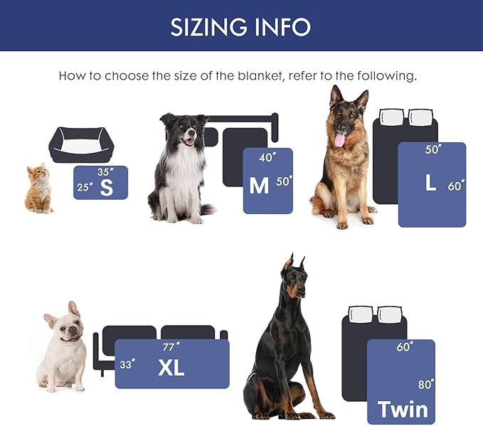 gogobunny Waterproof Dog Blanket for Couch & Furniture Protection - Super Soft Reversible Throw for Large Dogs & Cats, Calming Washable Fur & Sherpa Pet Blanket (25x35 Inch, Grey)