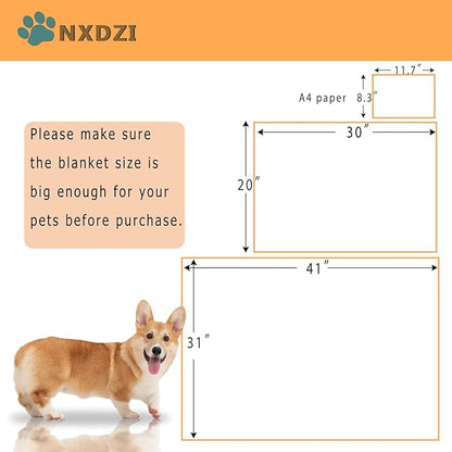 Dog Blankets for Medium Large Dogs Washable, 3 Pack Pet Blanket Washable 41" x 31", Fuzzy Soft Puppy Throw Cover for Kennel Crate Bed