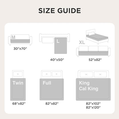 Bedsure Waterproof Bed Cover for Dogs Washable - Waterproof Blanket for King Bed Couch Sofa Cozy, Lightweight Furniture Protector for Pet Cat Quick Drying, Charcoal, Cal King，82x120IN