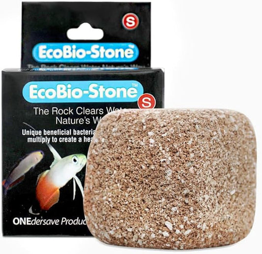 Aquarium Stone for Natural Water Clarification and Odor Removal Featuring Beneficial Bacteria (Small)