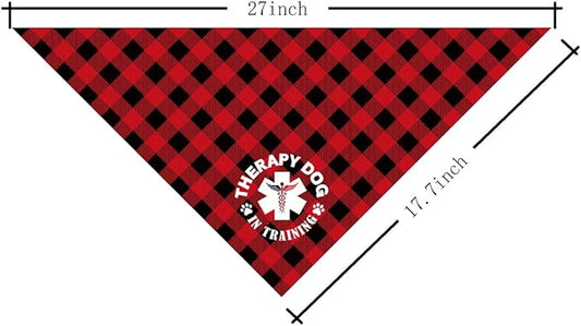 Dog Bandana, Therapy Dog Please Pet Me with, Dogs Scarf Classical Printing, Dogs Scarf Accessories, Doggy Kerchief Pet Kerchief, Christmas Birthday Thanksgiving Doggy Gift A05