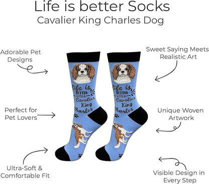 E&S Pets Pet Lover Socks - Dog & Cat Socks - Unisex Novelty Gifts