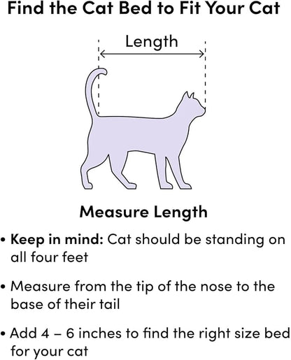 Small Cat Bed for Indoor Cats - Washable 16 Inches Kitten or Puppy Bed (Up to 5lbs) - Extra Small Dog Bed