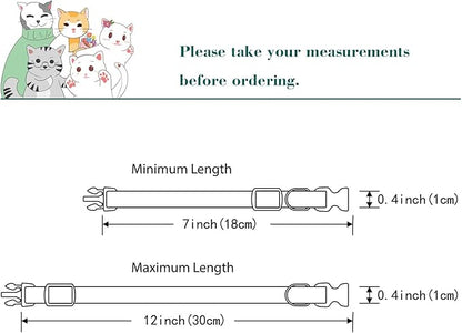 Yizepet Cat Collars, Breakaway Kitten Collar, Cute Kitty Collar in 2 Pack, Pet Supplies Accessories