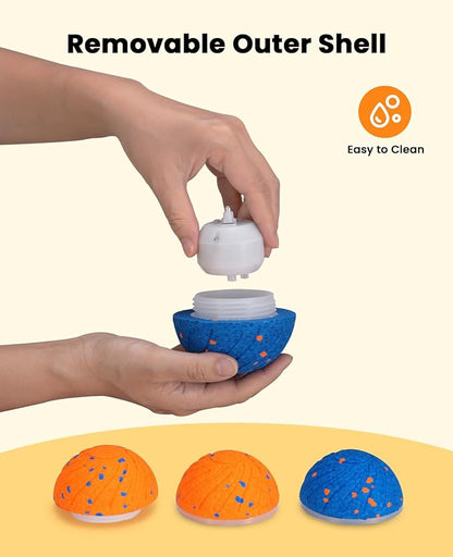 Smart Interactive Dog Balls, Automatic Moving Ball for Medium and Large Dogs, ETPU New Material, Motion Activated Rolling & Rotating Bouncy Toy for Dog Enrichment & Stimulation