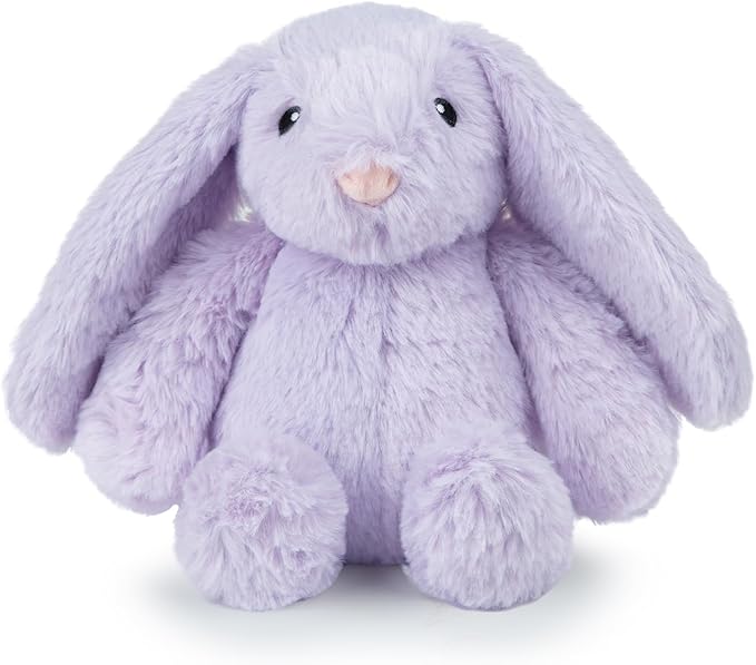 Best Pet Supplies Squeaky Dog Toys with Soft Durable Fabric for Small, Medium and Large Pets Interactive Toy for Indoor Play, Supports Active Biting and Play - Bunny (Purple), Small