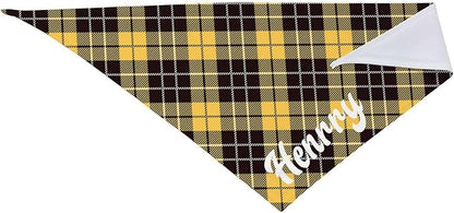 Custom Pet Scarf Personalized Dog Bandana with Name Personalized Add Your Text Bibs Triangle Head Scarfs Gift for Small Medium Large Dogs Cats Baby Puppy Pets Accessories