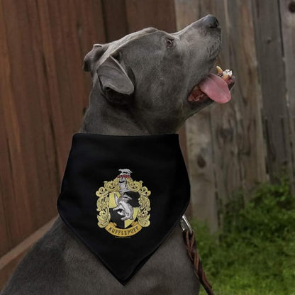 GRAPHICS & MORE Harry Potter Hufflepuff Painted Crest Dog Pet Bandana