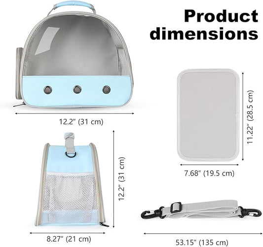 Bearded Dragon Travel Carrier,Lizards Cage, Small Animal Bag for Hedgehog Rat Parrot Bird Guinea Pig, Portable Guinea Pig Travel Carrier for 2
